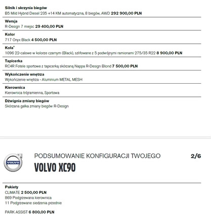 Volvo XC 90 cena 299500 przebieg: 38000, rok produkcji 2022 z Wrocław małe 232